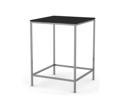 Steh / Hochtisch "New York Steel" 80x80x110 schwarz  Platte